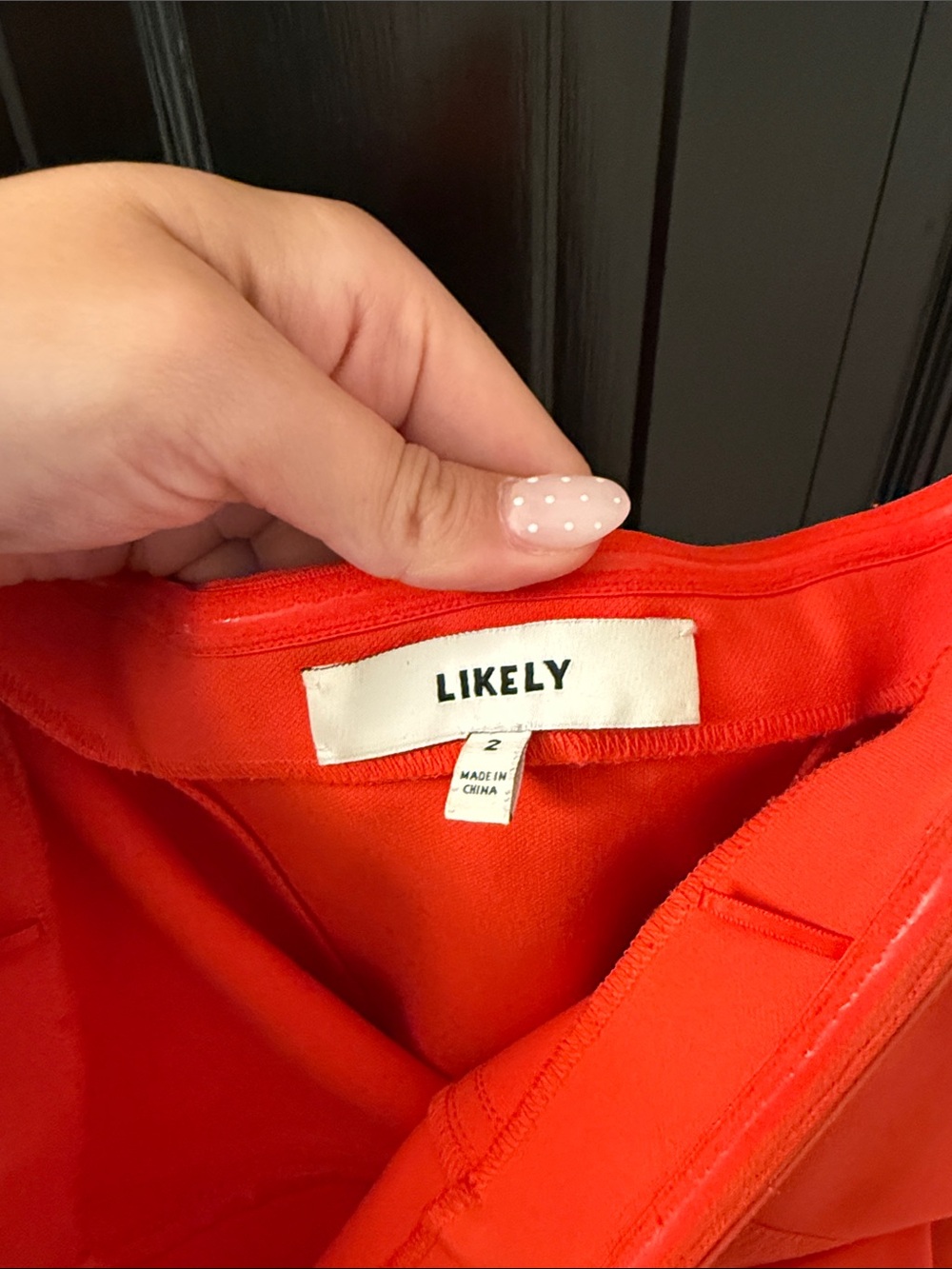 Likely Bright Red Ruffle Strapless Mini Dress - Picture 2 of 5